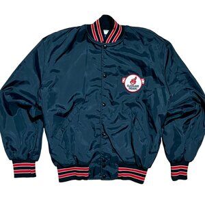 Cleveland Indians Chief Wahoo Vintage Holloway Snap Up Jacket, Men's Large